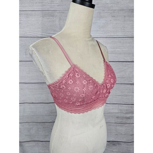 Victoria's Secret Lacie Wireless Bralette Pink Size Medium - Picture 4 of 6